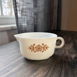 Vintage PYREX Butterfly Gold Gravy Boat